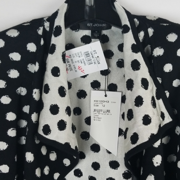 St.John knit open sweater jacket - Picture 7 of 7